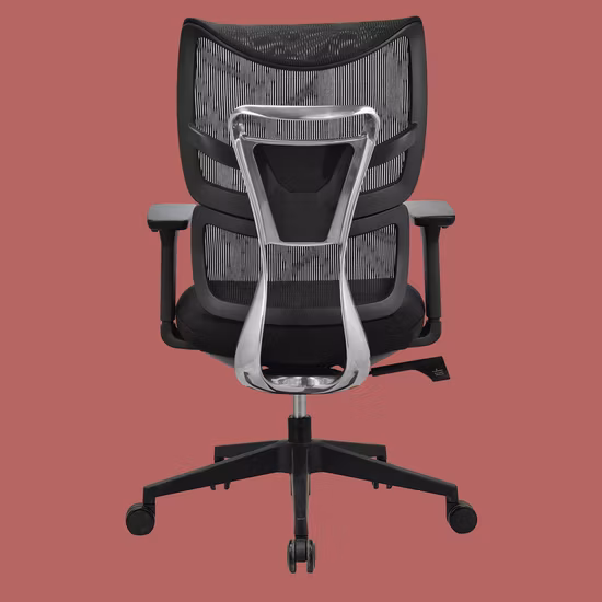 Cadeira de escritório reclinável reclinável para computador para funcionários de malha barata com apoio de cabeça