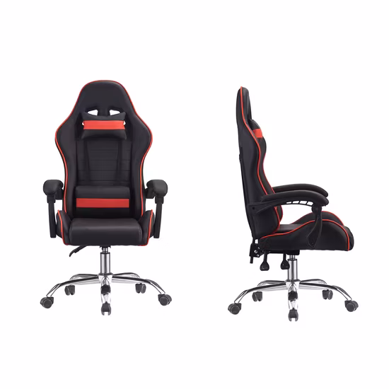 Cadeiras de jogo de computador reclináveis ​​confortáveis ​​reclináveis ​​e ajustáveis ​​baratas para jogadores