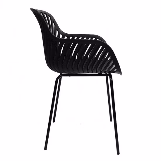 Cadeira de jantar de plástico empilhável moderna e barata para cozinha, sala de jantar, restaurante