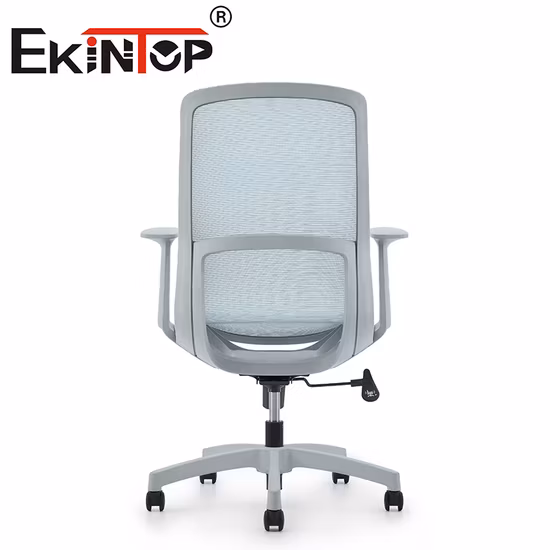 Cadeira de escritório giratória ergonômica com design de encosto duplo acessível