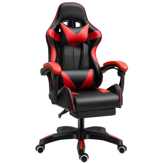 Silla Cheap PC couro PU reclinável giratório em altura ajustável para jogos